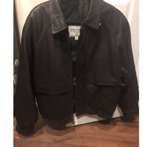 John Ashford Brown Leather Jacket